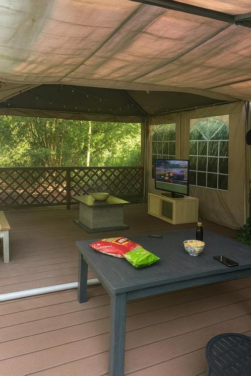 Zeer mooie vlonder terras massief composiet, Tuin en Terras, Terrasdelen en Vlonders, Zo goed als nieuw, Composiet, Ophalen