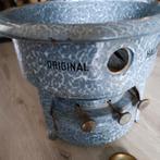 grijs gewolkt petroleumstel georg haller zie foto 3 pits, Antiek en Kunst, Antiek | Emaille, Ophalen of Verzenden