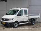 Volkswagen Crafter 140pk Kipper Dubbel Cabine Trekhaak Airco, Auto's, Stof, Gebruikt, Euro 6, 4 cilinders
