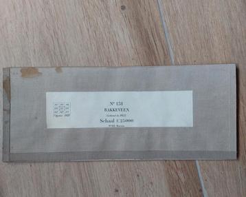 131 stafkaart uit 1928 Bakkeveen Zevenhuizen Wilp beschikbaar voor biedingen