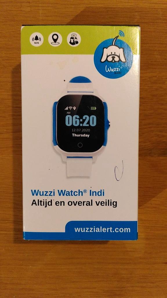 Alarmhorloge met GPS- Wizzi watch indi, Sieraden, Tassen en Uiterlijk, Smartwatches, Nieuw, Android, Zwart, GPS, Ophalen of Verzenden