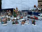Kerstdorpje, huisjes en figuren., Diversen, Kerst, Ophalen of Verzenden, Zo goed als nieuw