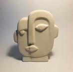 Leuke moderne vaas picasso, biscuit porselein, abstract, Verzenden, Zo goed als nieuw, Aardewerk of Porselein, Minder dan 50 cm