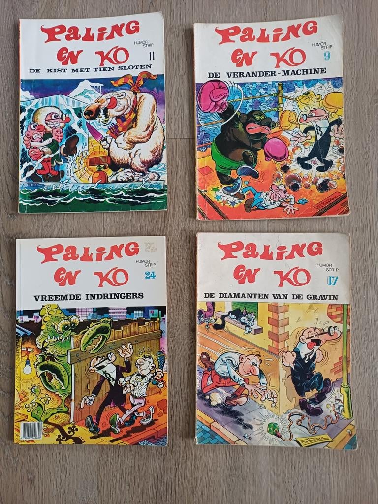 Paling en Co - 4 Strips in Goede Staat, Boeken, Stripboeken, Ophalen of Verzenden