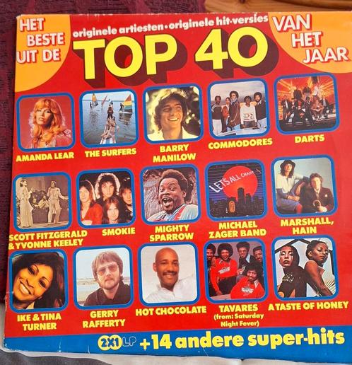 top 40 vinyl lp, Cd's en Dvd's, Vinyl | Verzamelalbums, Gebruikt, Pop, 12 inch, Ophalen