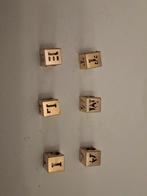 6 kettinghangers, Gebruikt, Overige voorstellingen, Ophalen of Verzenden, Goud