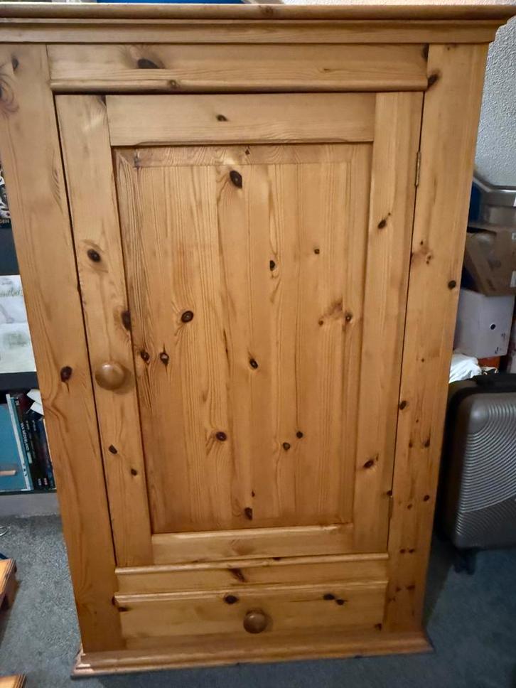 Grenen Meiden leg/hangkast, Huis en Inrichting, Kasten | Computermeubels, Gebruikt, 120 tot 170 cm, 70 tot 120 cm, 40 tot 80 cm