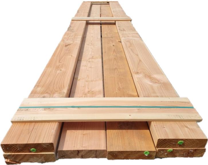 6 Douglas balken geschaafd 6.5x24.0 cm - 5.m - nr: tb139, Tuin en Terras, Palen, Balken en Planken, Nieuw, Balken, 250 cm of meer