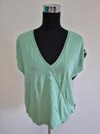 Top01AN - Mintgroen-blauw Mademoiselle Yeye topje mt 44 (1), Blauw, Maat 42/44 (L), Ophalen of Verzenden, Zo goed als nieuw