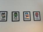Marvel lijsten incl posters, Ophalen, Zo goed als nieuw, Hout, Minder dan 50 cm