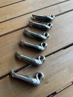 Vintage Messenleggers Zwanen (6 stuks), Antiek en Kunst, Antiek | Bestek, Ophalen of Verzenden