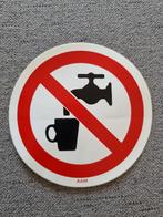 Sticker Pictogram geen drinkwater, Ophalen of Verzenden, Nieuw, Bedrijf of Vereniging