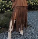 GARCONNE suedine franjerok bruin mt TU, Kleding | Dames, Parijs, Nieuw, Garconne, Ophalen of Verzenden