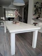 teak wit eettafel met salontafels en tv meubel, Huis en Inrichting, Tafels | Eettafels, Ophalen of Verzenden, Gebruikt, Vijf personen of meer