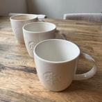 Klassieke Starbucks Set Mokken (wit), Keramiek, Ophalen of Verzenden, Zo goed als nieuw, Effen