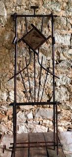 Franse faux bambou kapstok met spiegel boho chique 1920/1930, Ophalen