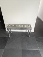 Unieke Indiase ornamentale metalen tafel/bank, Ophalen, Minder dan 50 cm, Gebruikt, 100 tot 150 cm