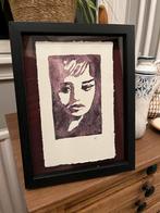Aquarel Claudia Cardinale in lijst, Antiek en Kunst, Ophalen of Verzenden