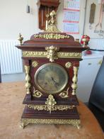 Oer 10653 Lenzkirch tafelklok met veel bronzen ornamenten, Antiek en Kunst, Antiek | Klokken, Ophalen