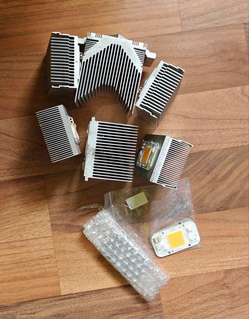 50W COB LEDs met koelers cob led dimbaar, Huis en Inrichting, Lampen | Losse lampen, Zo goed als nieuw, Ophalen of Verzenden