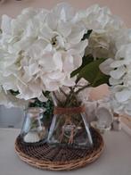 6 takken kunst Hortensia wit, Huis en Inrichting, Ophalen of Verzenden, Gebruikt