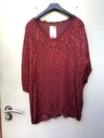 Bordeau rood shirt met mooie kraag 1 maat, Kleding | Dames, Blouses en Tunieken, Nieuw, Ophalen of Verzenden, Emmen, Rood