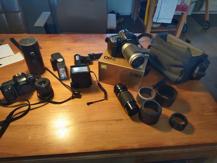 Foto apparatuur, Audio, Tv en Foto, Fotocamera's Digitaal, Gebruikt, Spiegelreflex, Nikon, Geen optische zoom, Ophalen