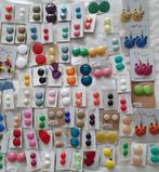 Lot retro oorbellen pastelkleuren per 120 stuks, Sieraden, Tassen en Uiterlijk, Oorbellen, Nieuw, Overige materialen, Verzenden