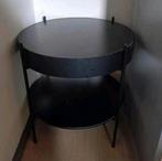 Bijzettafel met open luik, Huis en Inrichting, Tafels | Sidetables, Ophalen, Zo goed als nieuw, Rond