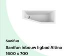 Sanifun ligbad inbouw - compleet met poten en afvoer etc, Doe-het-zelf en Verbouw, Ophalen, Gebruikt, Bad