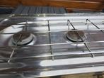 Te koop rvs. Aanrechtblad met. Drie pits gastel, Ophalen, Gebruikt