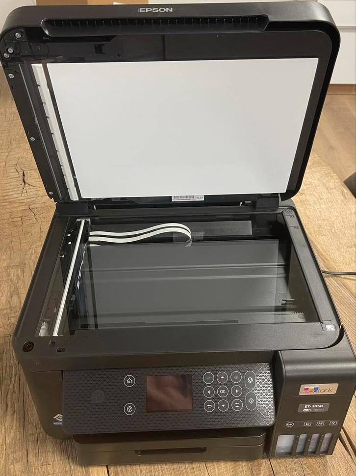Epson EcoTank ET-3850 All-in-One Printer, Computers en Software, Printers, Zo goed als nieuw, All-in-one, Inkjetprinter, Kleur printen