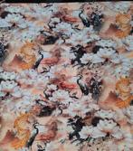 Bird viscose tricot kraanvogel stof, 120 cm of meer, Nieuw, Ophalen of Verzenden, Katoen