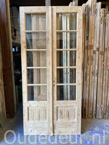 nr. set177 set geloogde deuren met glas beschikbaar voor biedingen