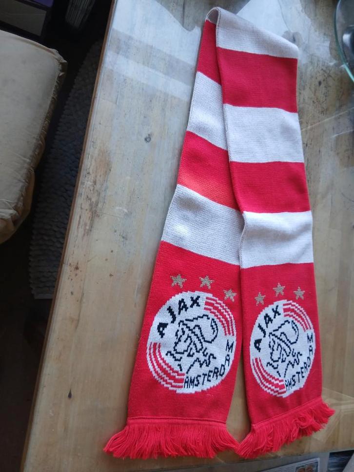 Ajax Bar Sjaal - Rood/Wit, Kleding | Heren, Mutsen, Sjaals en Handschoenen, Zo goed als nieuw, Sjaal, Overige maten, Ophalen of Verzenden