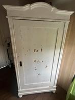 Brocante Meidenkast, Ophalen, Gebruikt, 100 tot 150 cm, Met hangruimte