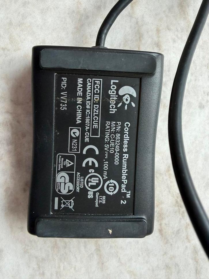 Logitech Cordless RumblePad 2 Gamepad, Computers en Software, Joysticks, Gebruikt, Ophalen of Verzenden