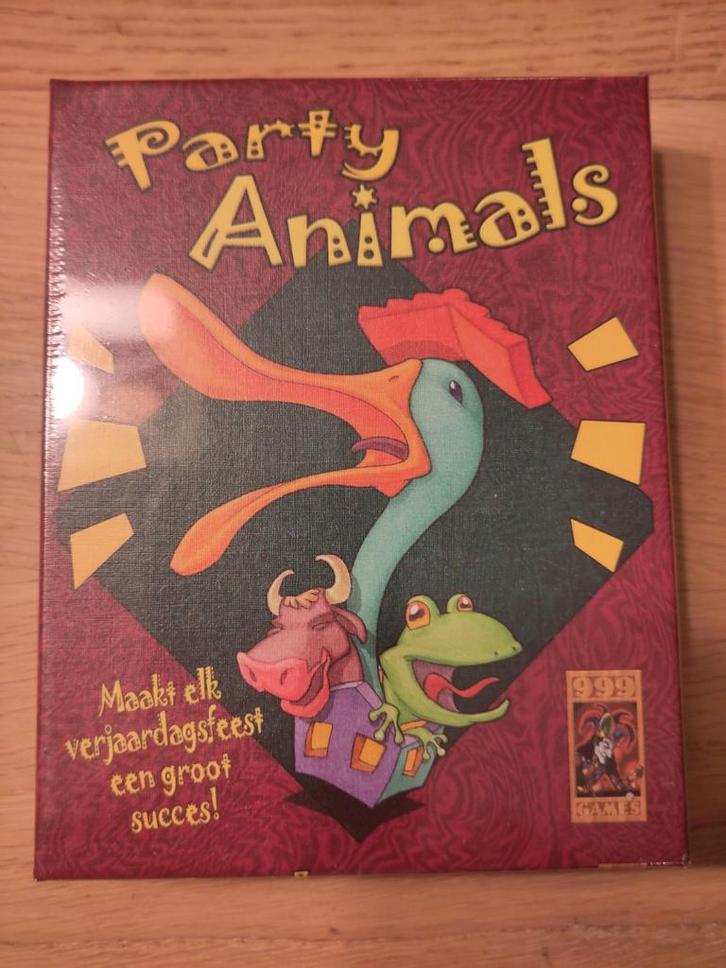 Party Animals - 999 Games - Nieuw in Folie!, Hobby en Vrije tijd, Gezelschapsspellen | Bordspellen, Nieuw, Drie of vier spelers