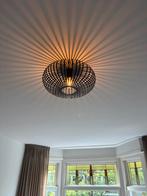 Zwarte gietijzeren plafondlamp 39cm, Ophalen of Verzenden, Zo goed als nieuw