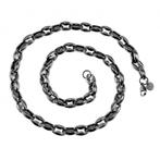 60cm x 10mm Ketting Heren Koffieboon Ketting Gepolijst RVS, Overige materialen, Birgitta-Gracht 33, 6465 EL Kerkrade, Nederland