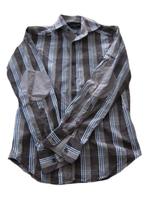 Cavallaro napoli blouse overhemd bruin ruit 37 heren, Kleding | Heren, Overhemden, Halswijdte 38 (S) of kleiner, Cavallaro Napoli