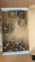 Doosje met rvs slangklemmen, Doe-het-zelf en Verbouw, IJzerwaren en Bevestigingsmiddelen, Ophalen of Verzenden, Nieuw, Minder dan 50 mm