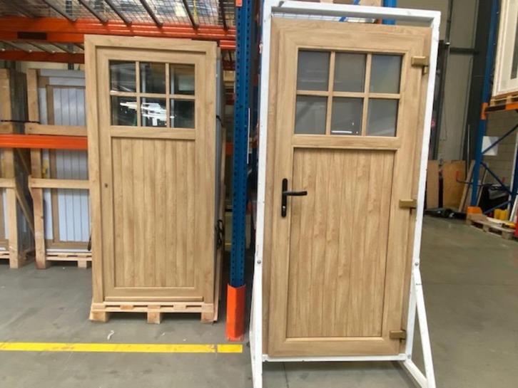 Kunststof Deuren met Kozijn, pvc deuren met kozijn, pvc raam, Doe-het-zelf en Verbouw, Deuren en Horren, Nieuw, Buitendeur, 200 tot 215 cm