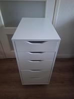 Ikea Alex ladenkast wit, Ophalen, Minder dan 50 cm, 5 laden of meer, Zo goed als nieuw
