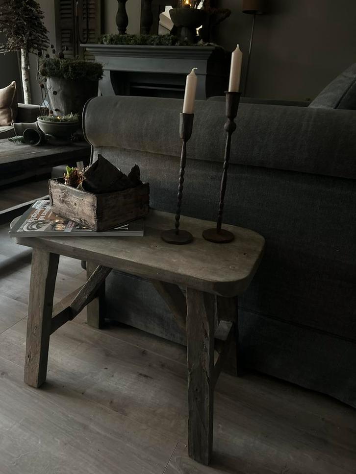 Oud houten bankje oldfarm collectie, Huis en Inrichting, Woonaccessoires | Overige, Ophalen of Verzenden