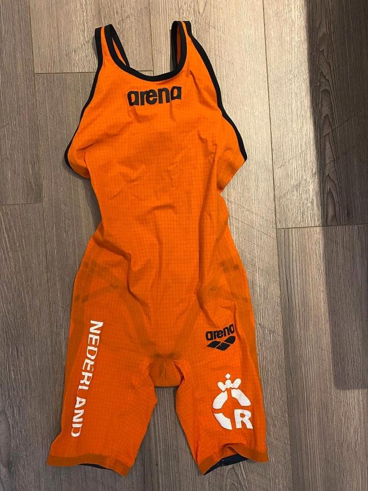 Arena Powerskin Carbon Pro, Kleding | Dames, Badmode en Zwemkleding, Gedragen, Badpak, Oranje, Verzenden