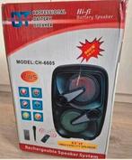 Bt Speaker Met Microfoon Zwart 5-delig nieuw, Ophalen, Nieuw, Zangmicrofoon