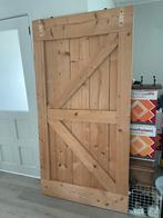 Douglas houten schuifdeur (barndoor), Doe-het-zelf en Verbouw, Deuren en Horren, Ophalen, Binnendeur, Zo goed als nieuw, Schuifdeur