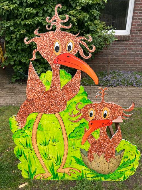 Geboortebord Pluk van de Pettenflet (Krullevaar), Kinderen en Baby's, Kraamcadeaus en Geboorteborden, Zo goed als nieuw, Geboortebord