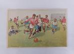 Voetballers - Oude kaart - 1929, Verzamelen, Ophalen of Verzenden, 1920 tot 1940, Gelopen, Sport en Spel